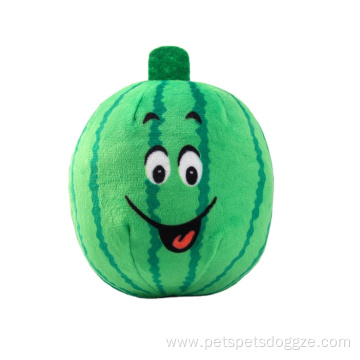 Wholesale interactive plush cartoon watermelon dog toy